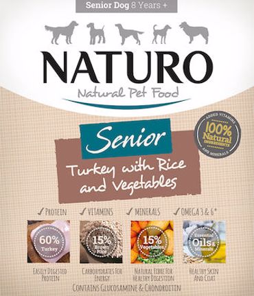 NATURO ΥΓΡΗ ΤΡΟΦΗ ΣΚΥΛΟΥ SENIOR TURKEY 400gr